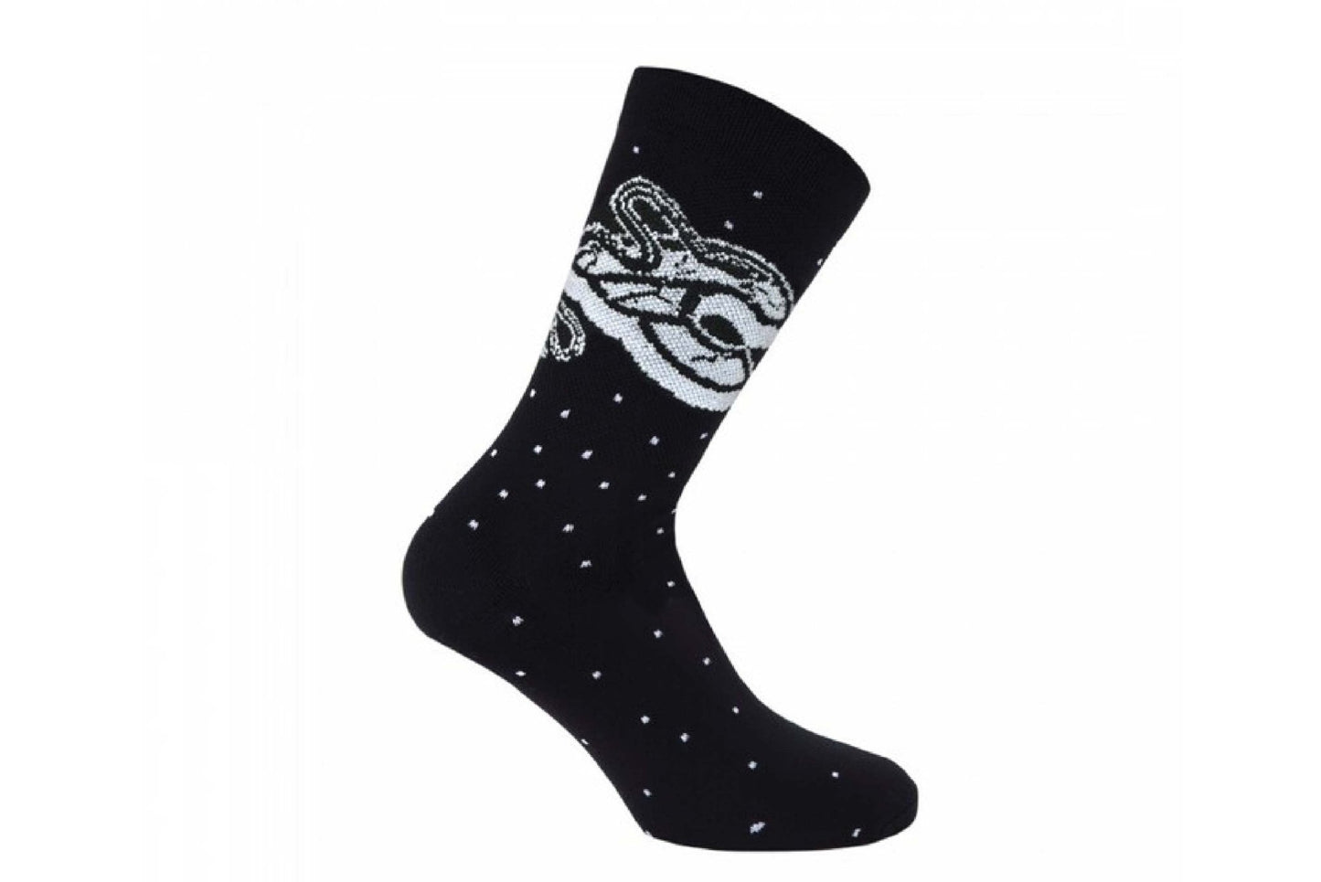 FISHTAIL CYCLERY - CINELLI Mike Giant Black Socks - FISHTAIL CYCLERY