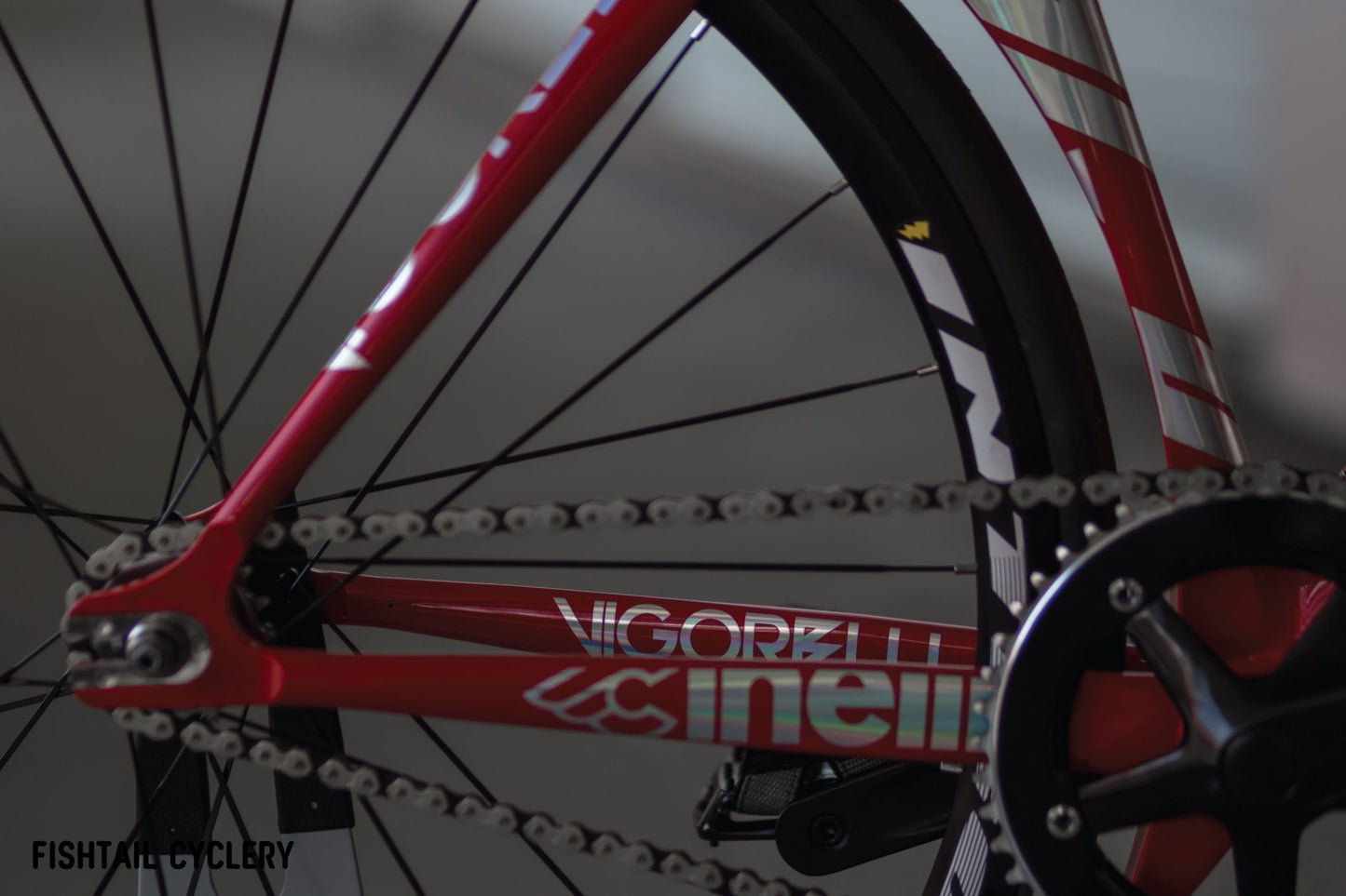 Cinelli - CINELLI Vigorelli Shark Red Alert Frameset - FISHTAIL CYCLERY