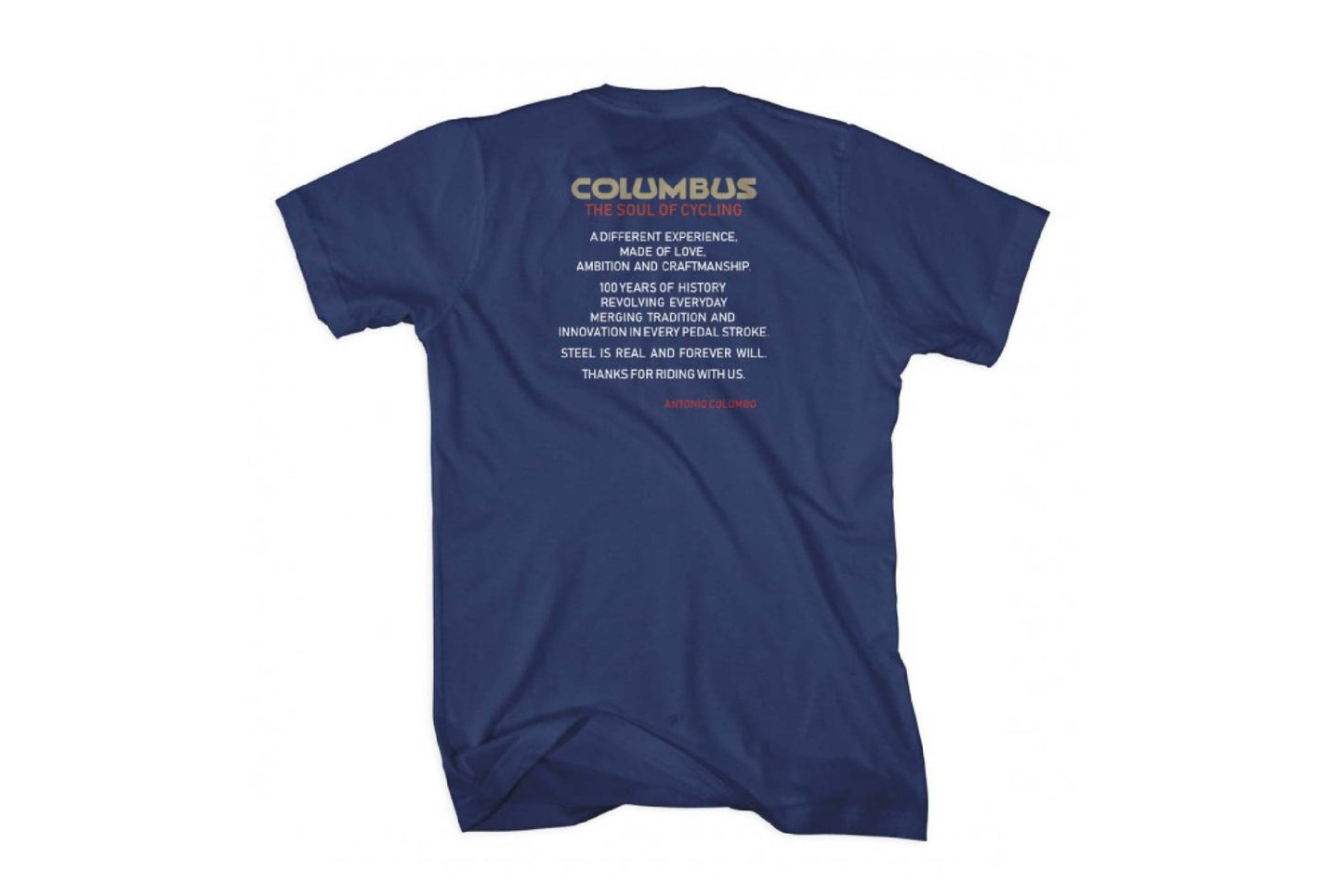 Columbus - COLUMBUS Cento Soul Blue T Shirt - FISHTAIL CYCLERY