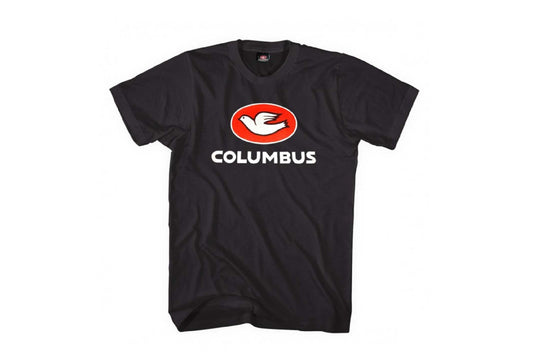 Columbus - COLUMBUS Logo Black T Shirt - FISHTAIL CYCLERY