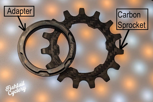 Digirit - DIGIRIT Carbon Sprocket Adapter - FISHTAIL CYCLERY