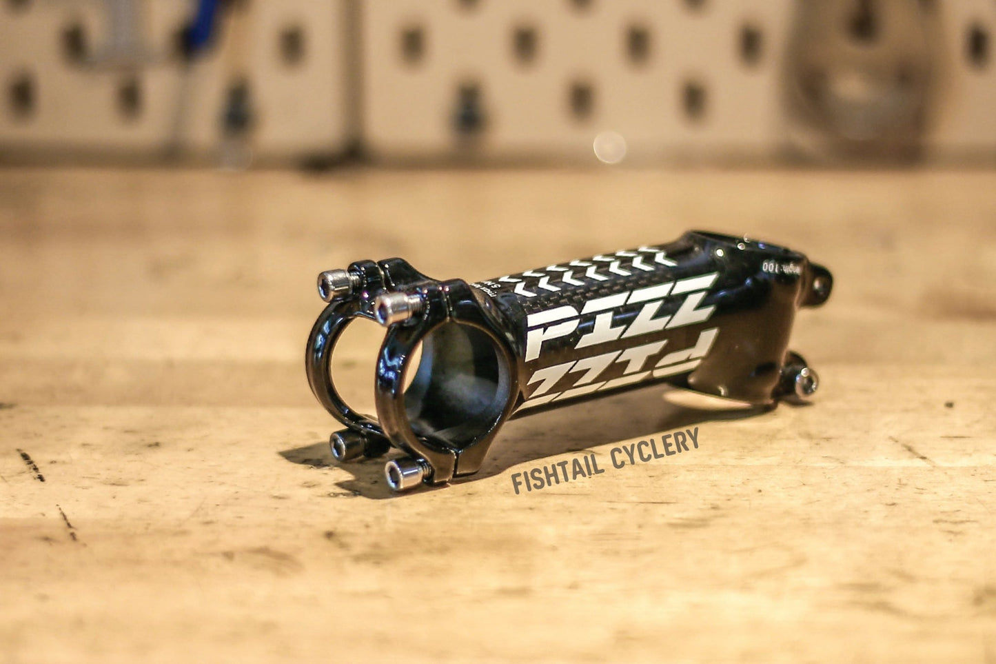 PIZZ - PIZZ Decorated Aluminium Light Weight Stem - FISHTAIL CYCLERY