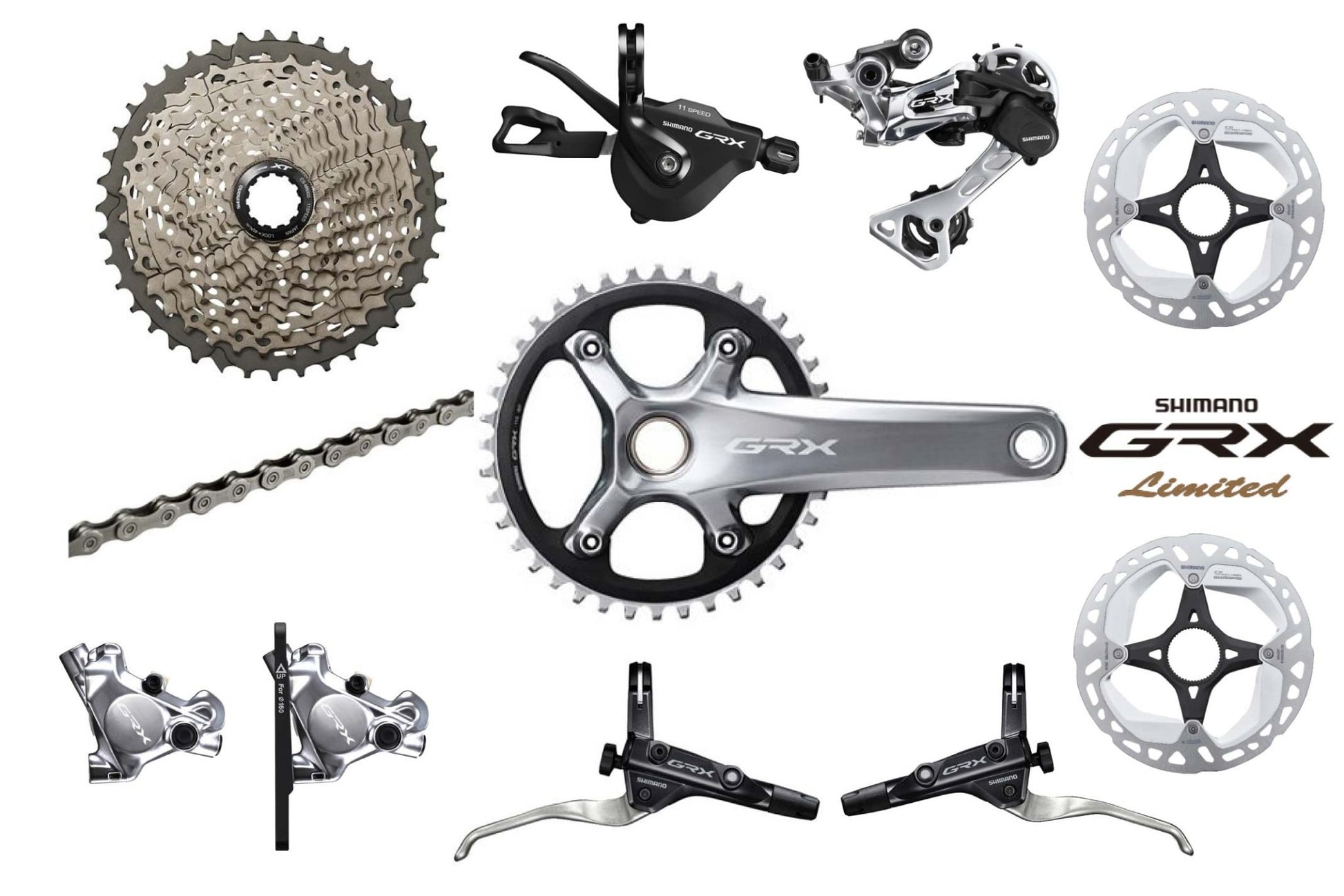 Shimano - SHIMANO GRX Limited Edition GRX 1X11 Groupset (Flat Handlebar Type) - FISHTAIL CYCLERY