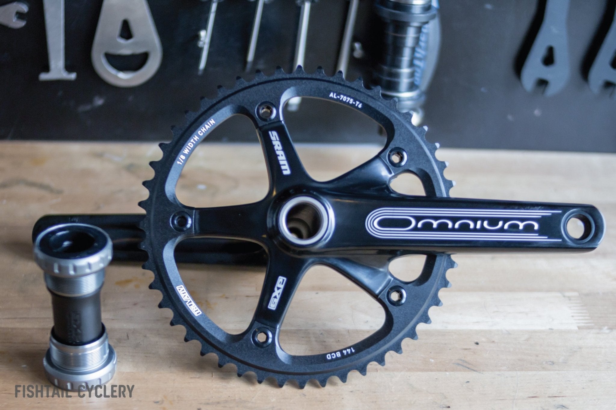 SRAM Omnium Track Crankset with GXP Bottom Bracket FISHTAIL CYCLERY