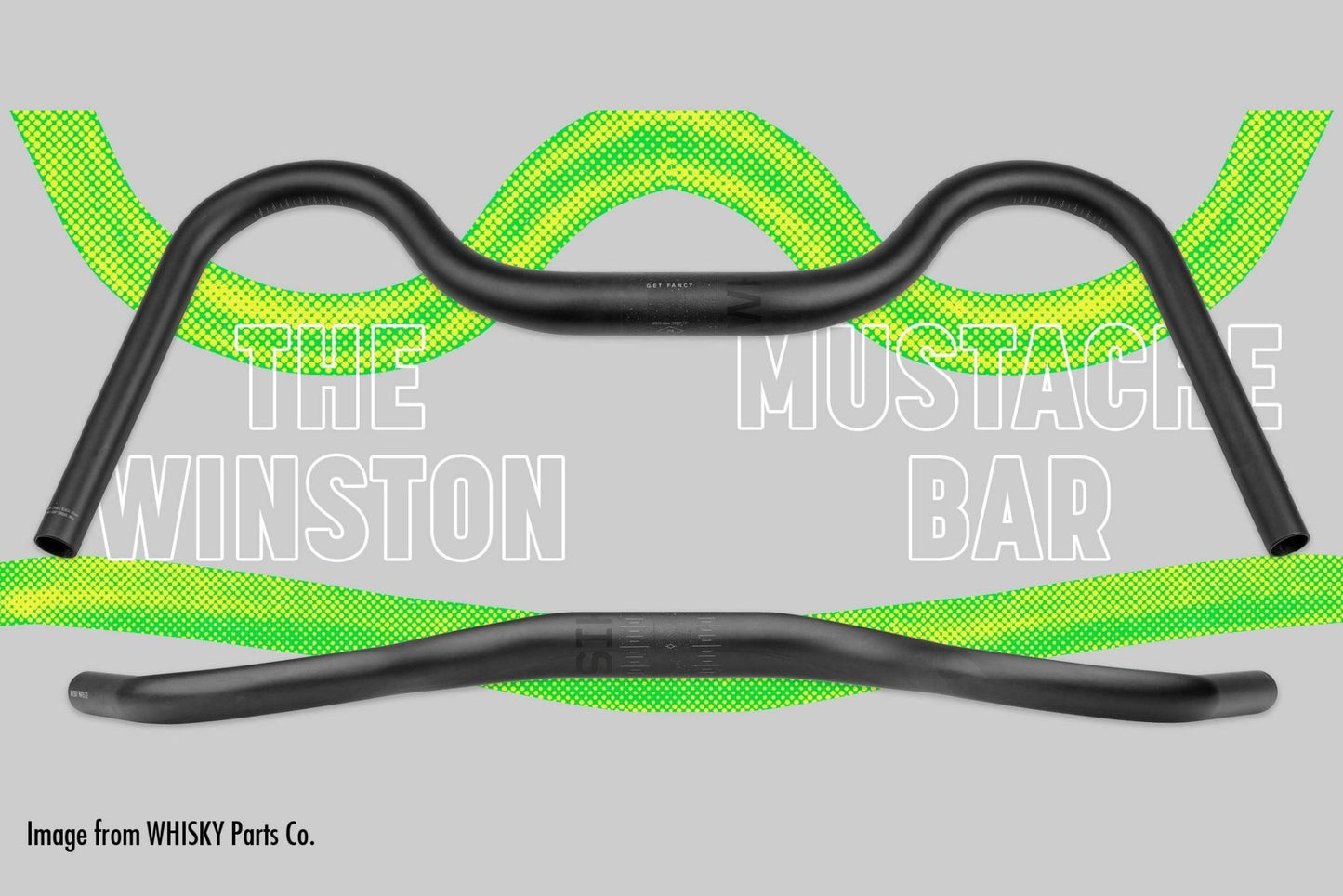 Whisky Parts Co - WHISKY Winston Carbon Mustache Bar - FISHTAIL CYCLERY