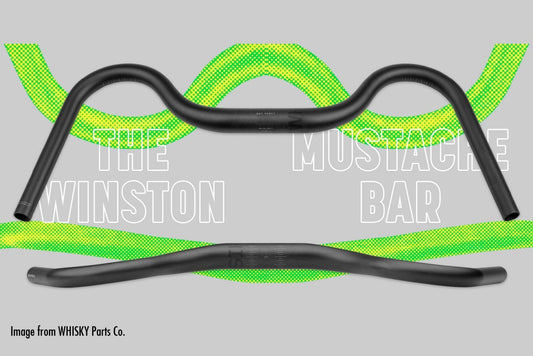 Whisky Parts Co - WHISKY Winston Carbon Mustache Bar - FISHTAIL CYCLERY